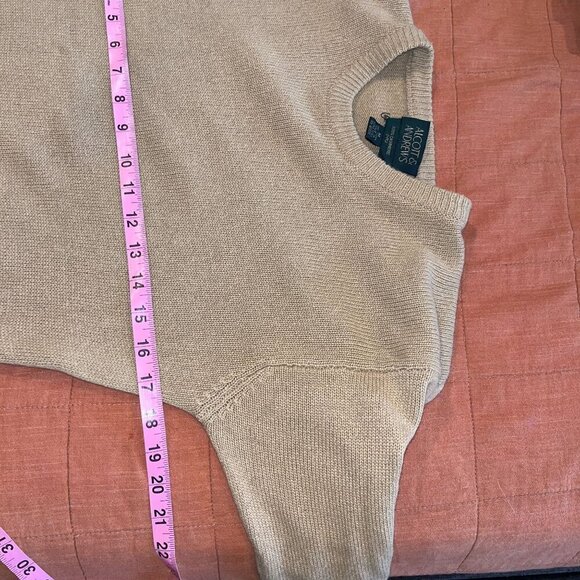 Alcott & Andrews Womens Medium 100% Cashmere Sweater With Pockets Brown - Picture 6 of 7